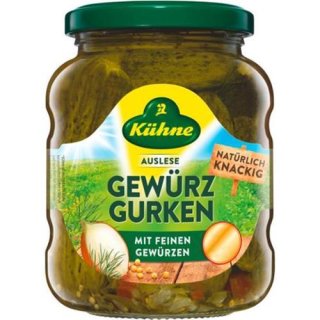 Kühne pickled cucumbers selection