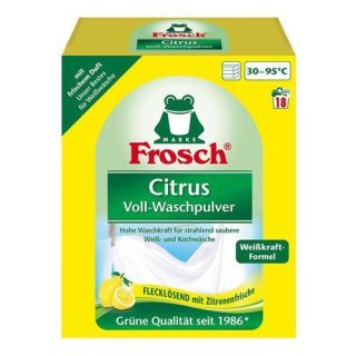 Frosch Citrus Voll-Waschpulver, 18 WL