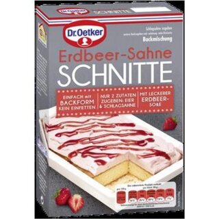 Dr. Oetker Erbeer Sahne Schnitte
