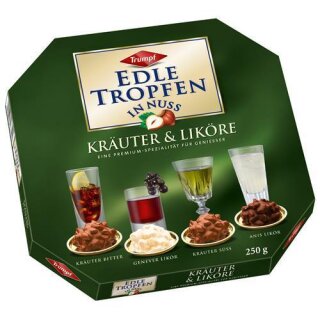 Edle Tropfen in Nuss herbs & liqueurs