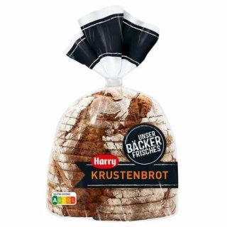 Harry crust bread cut, mixed rye bread with 32% rye flour 500g bag