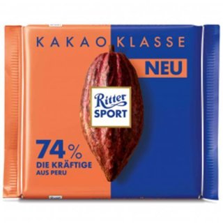 Ritter Sport Kakao Klasse 74% Die Kräftige