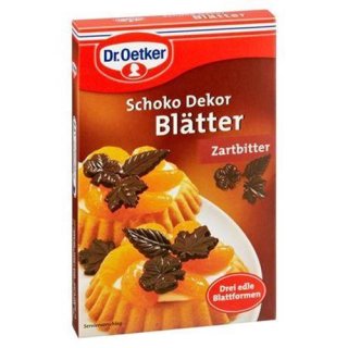 Dr. Oetker Schoko Dekor Blätter Zartbitter 60 g