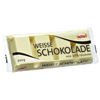 Wawi couverture white chocolate with 30% cocoa butter 200 g pack