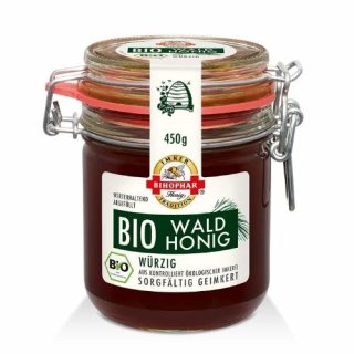 Bihophar Organic Forest Honey liquid 450 g glass