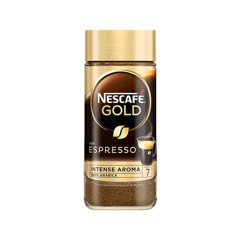 Nescafe Gold Espresso 100g – buy online now! Nestle –German Tea & Cof, €  10,78