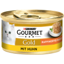 Purina Gourmet Gold - raffiniertes Ragout mit Huhn 85g