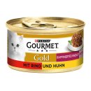 Purina Gourmet Gold - raffiniertes Ragout Duetto mit Rind...