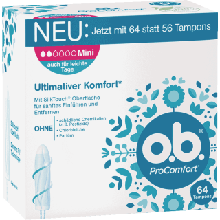 o.b. ProComfort Tampons - mini 64 pieces