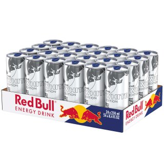 Red Bull White Edition cans 0.25 - 24er Pack