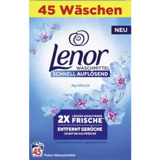 Lenor Vollwaschmittel Pulver 2in1 - Aprilfrisch 45WL