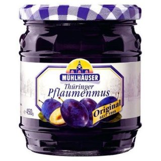Mühlhäuser Thuringian plum jam 450 g