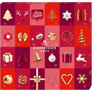 Niederegger Christmas Calendar Glamour Mini