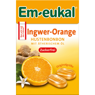Em-eukal Ginger-Orange sugar-free 50g
