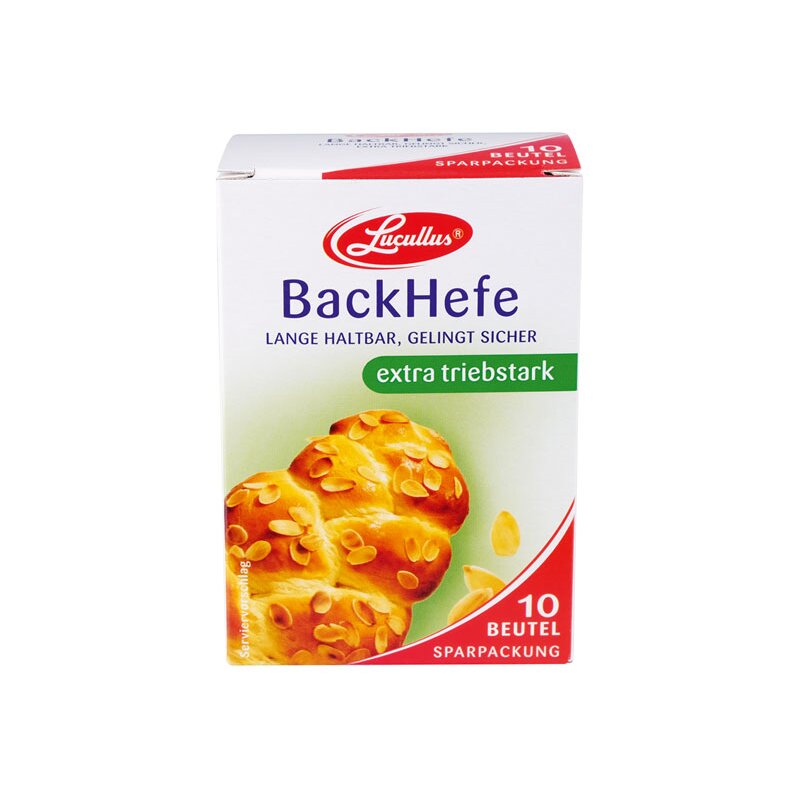 Lucullus Dry Baker's Yeast 10er – buy online now! Dr. Oetker – German ...