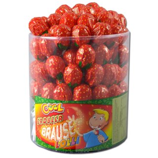 Cool Strawberry Sherbet Lollipop 100 pieces