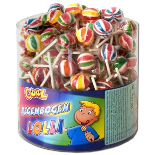 Cool Rainbow Lollipops 100 pieces