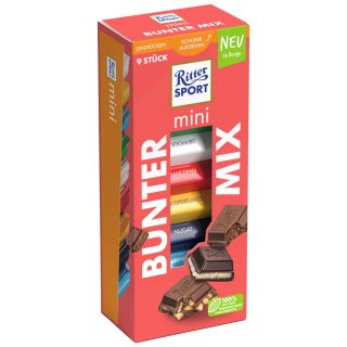 Ritter Sport Mini Colorful Mix 9 pieces