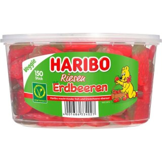 Haribo Giant Strawberries 150pcs