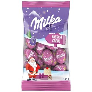 Milka Weihnachts-Kugeln Knusper Crème 81g