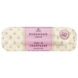 Niederegger Marzipan Brot Marc de Champagne Erdbeere 125g