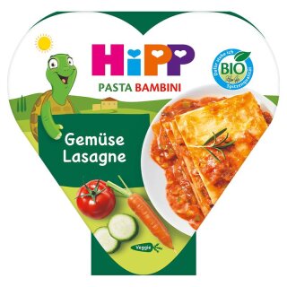 HiPP Organic Kids Plate Pasta Bambini Vegetable Lasagne from 1 Year (250g)