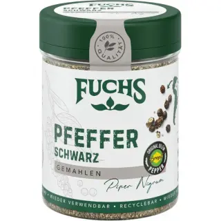Fuchs Pfeffer schwarz gemahlen
